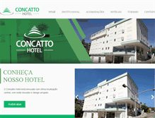 Tablet Screenshot of hotelconcatto.com.br